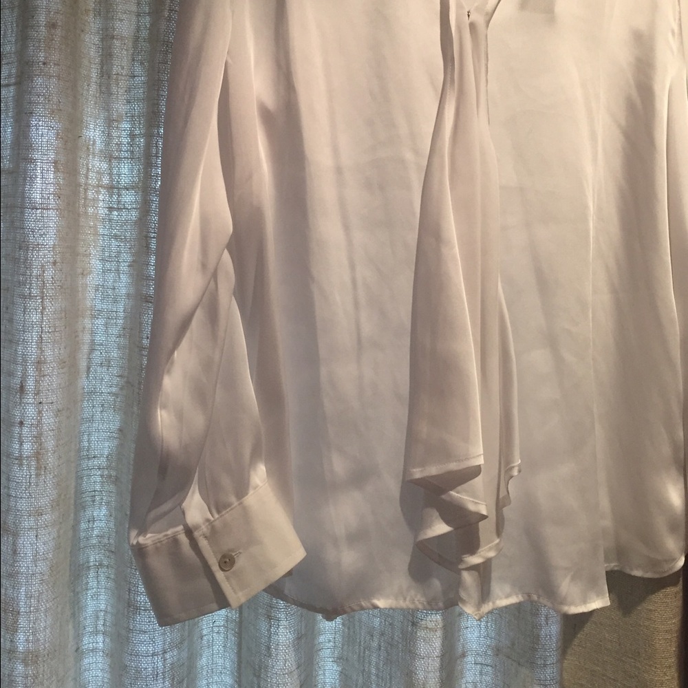 NWT Chico’s Long Sleeve Blouse -White 14 - Picture 4 of 4